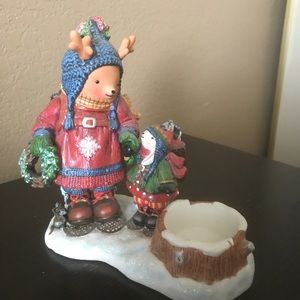 PartyLite Snow Days Hiking tealight holder